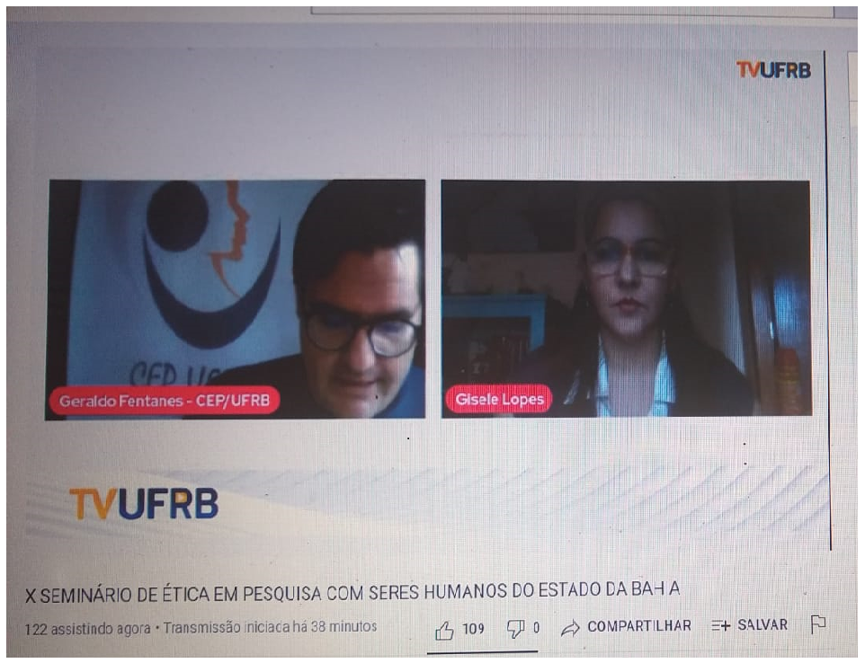 x seminário - tela do seminário online