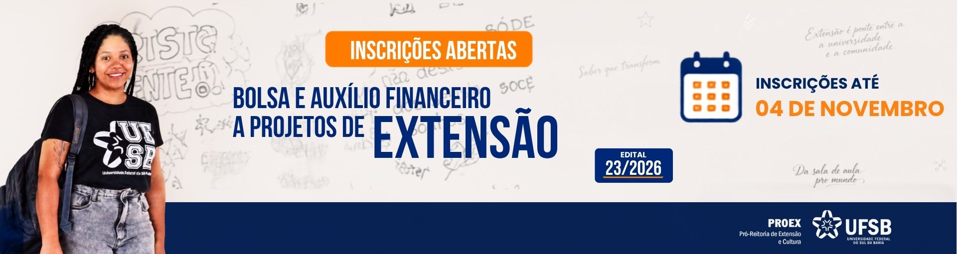 Edital PROEX nº 23/2026 – PIBEX
