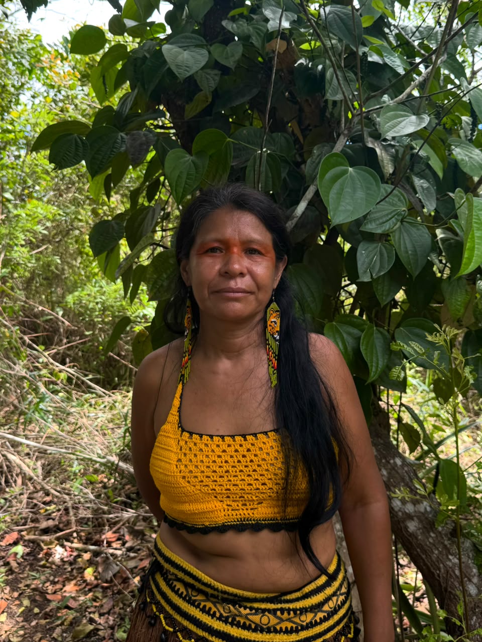 Márcia liderança da Aldeia Tibá